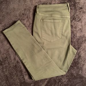 Old Navy Rockstar Mid Rise Skinny Jegging Green 14